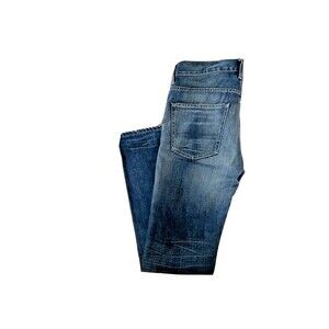 H&M L.O.G.G Jeans Blue Distressed Size 31 x 32 Good Condition